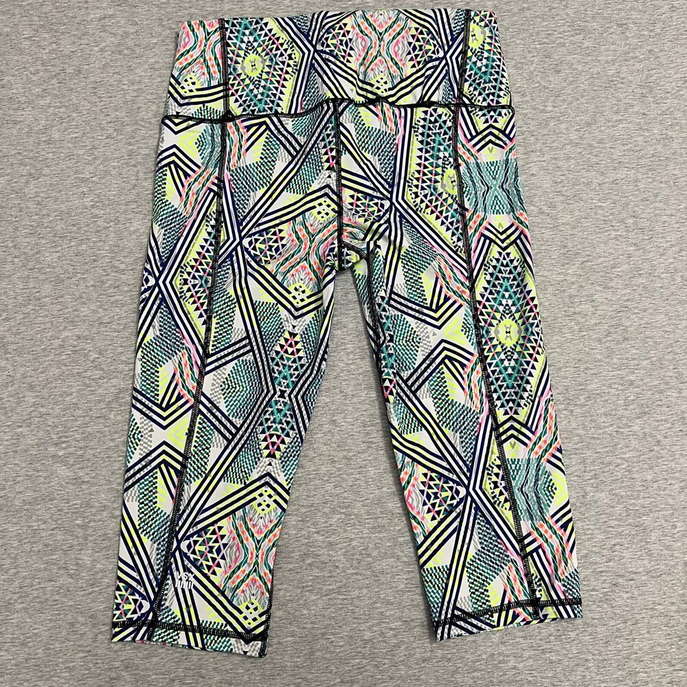 Victorias Secret Sport Crop Leggings Womens Large Barbiecore‎ Neon Y2K Tee Top - Picture 6 of 15